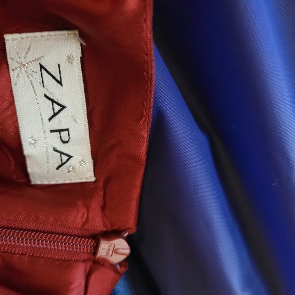 Zapa rust color evening dress with jacket size 8 - Picture 16 of 16